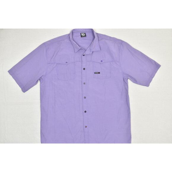 Men's Sean Combs ENYCE Purple Short Sleeve Button Down Shirt Size L - Picture 3 of 8